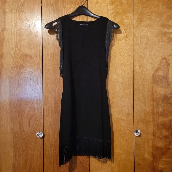 ASOS DESIGN mini dress with fringe detail Size US10 UK14 - Picture 6 of 13